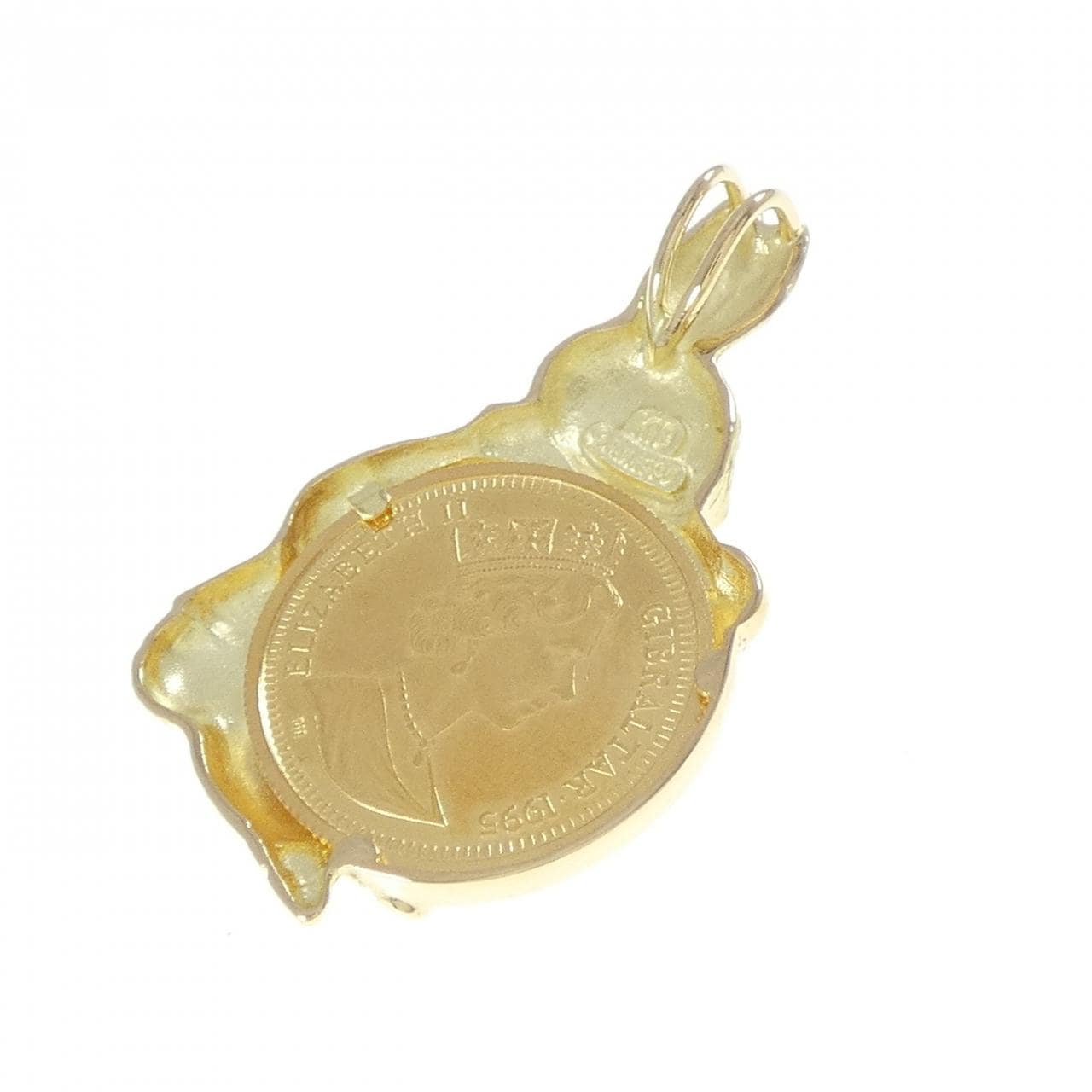 K18YG (框) 兔币吊坠