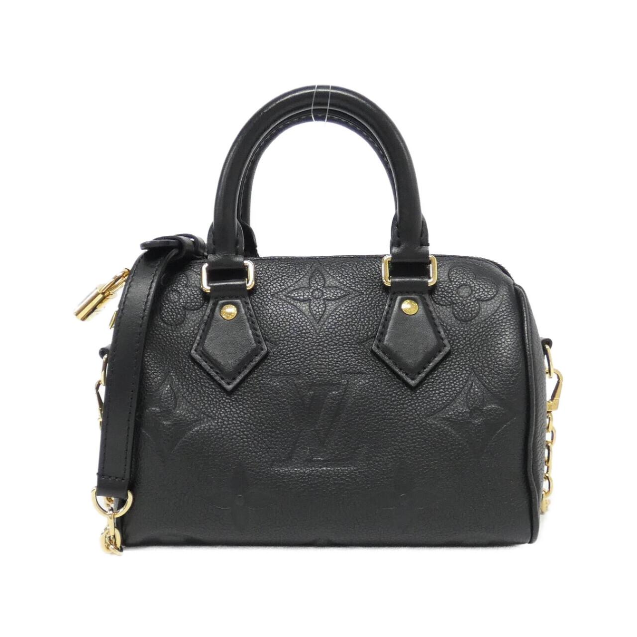 LOUIS VUITTON Monogram Empreinte Speedy Bandouliere 20 公分 M58953 波士頓包