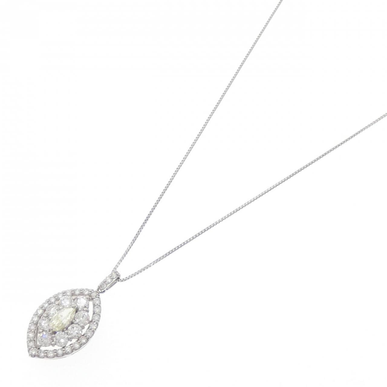 【新品】PT900/PT850 ダイヤモンド ネックレス 1.00CT