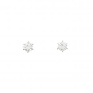 【リメイク】PT900/ST ダイヤモンド ピアス 0.312CT 0.316CT F-G VS1 VG-GOOD