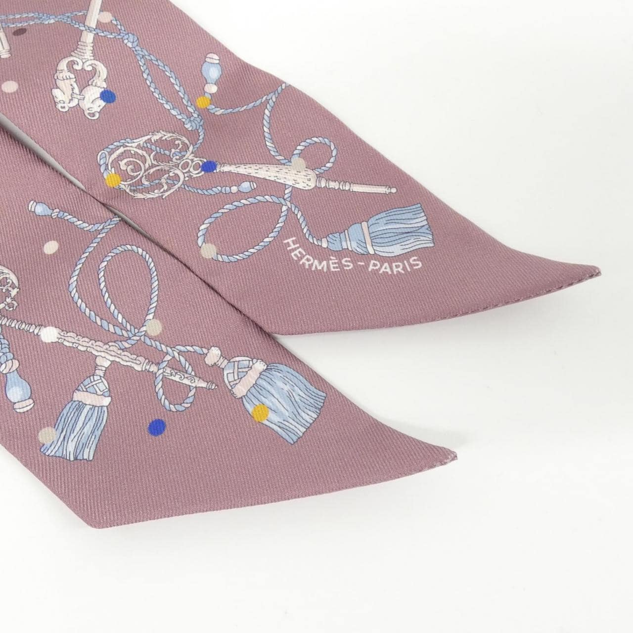 エルメス LES CLES A POIS ツイリー 063871S スカーフ