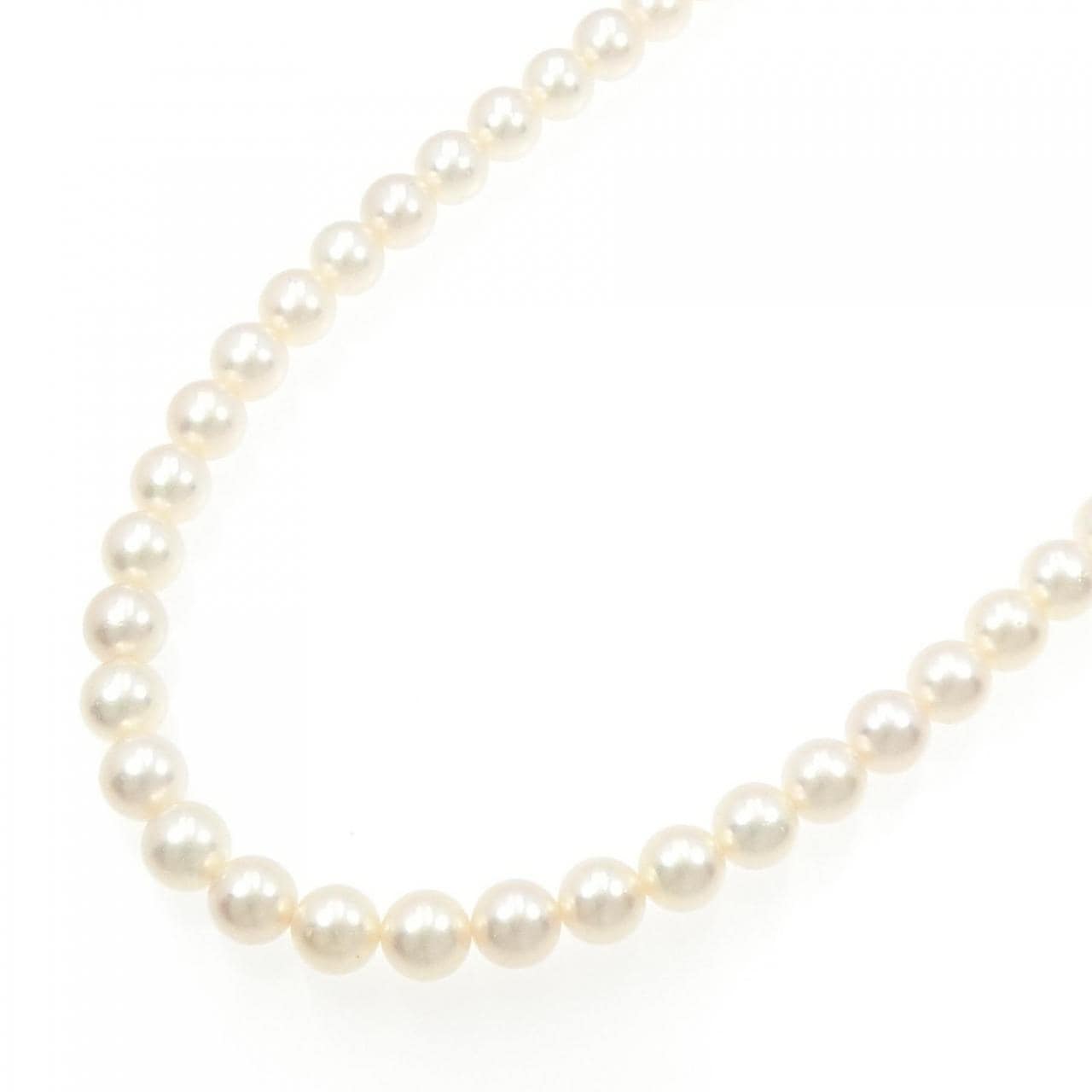 Silver clasp pearl necklace 7.5-8mm