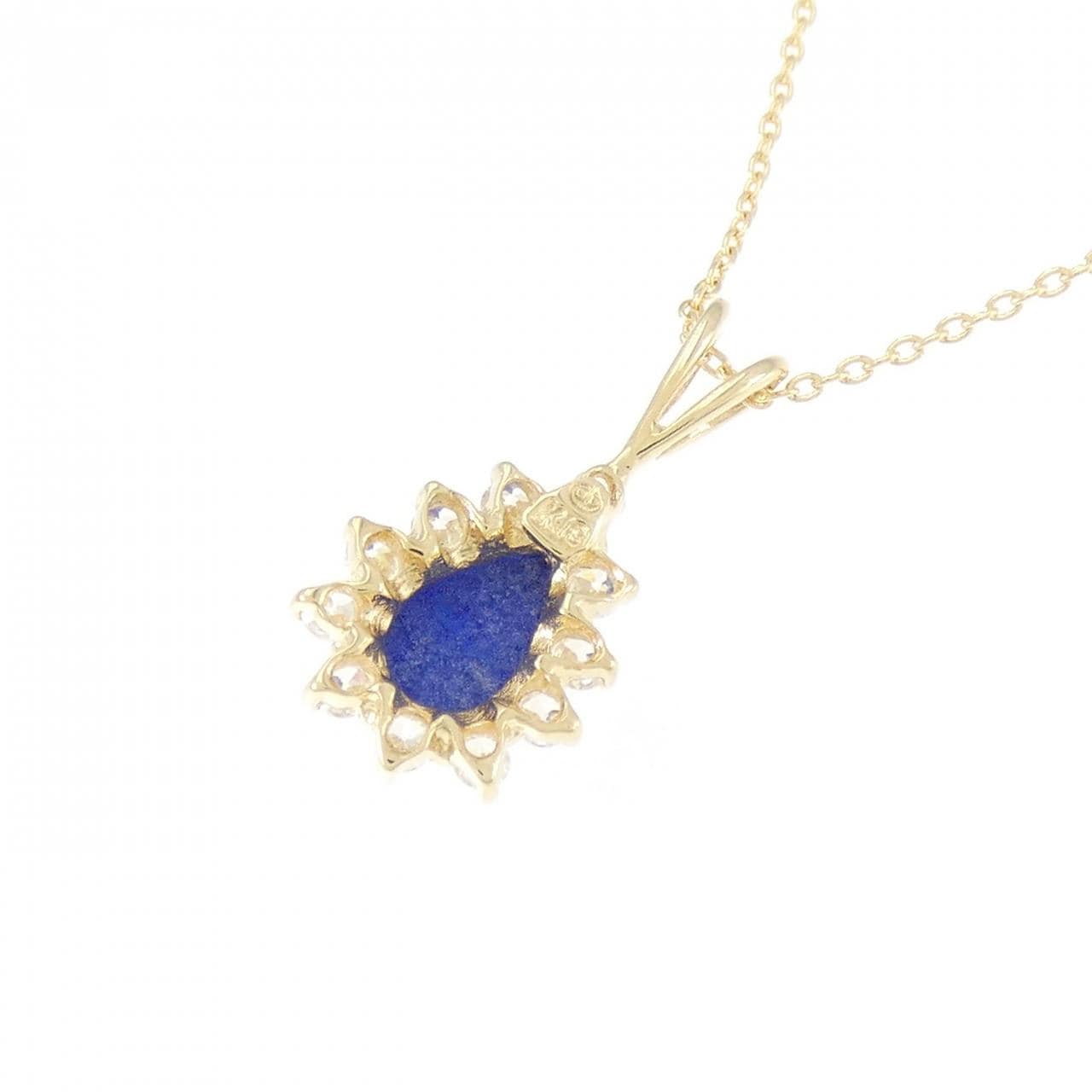 K18YG lapis lazuli necklace