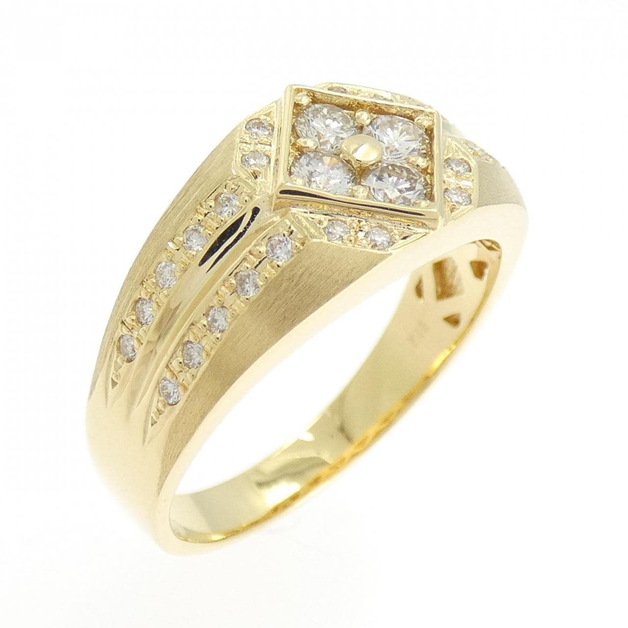 【新品】K18YG ダイヤモンド リング 0.52CT