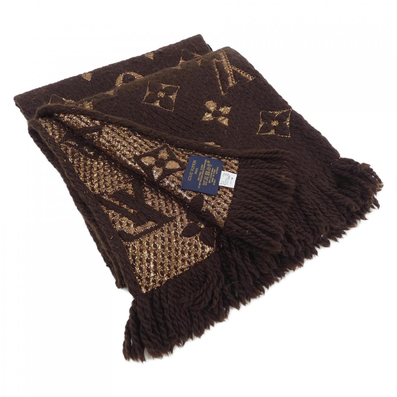 ルイヴィトン LOUIS VUITTON エシャルプ ロゴマニア シャイン M71383 MUFFLER