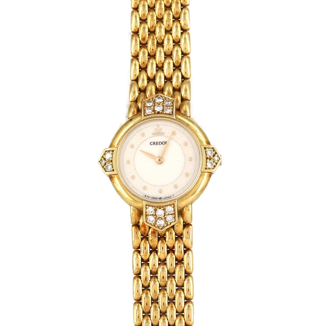 [No Maintenance Special Price] SEIKO Credor YG/D 1E70-0340 YG石英