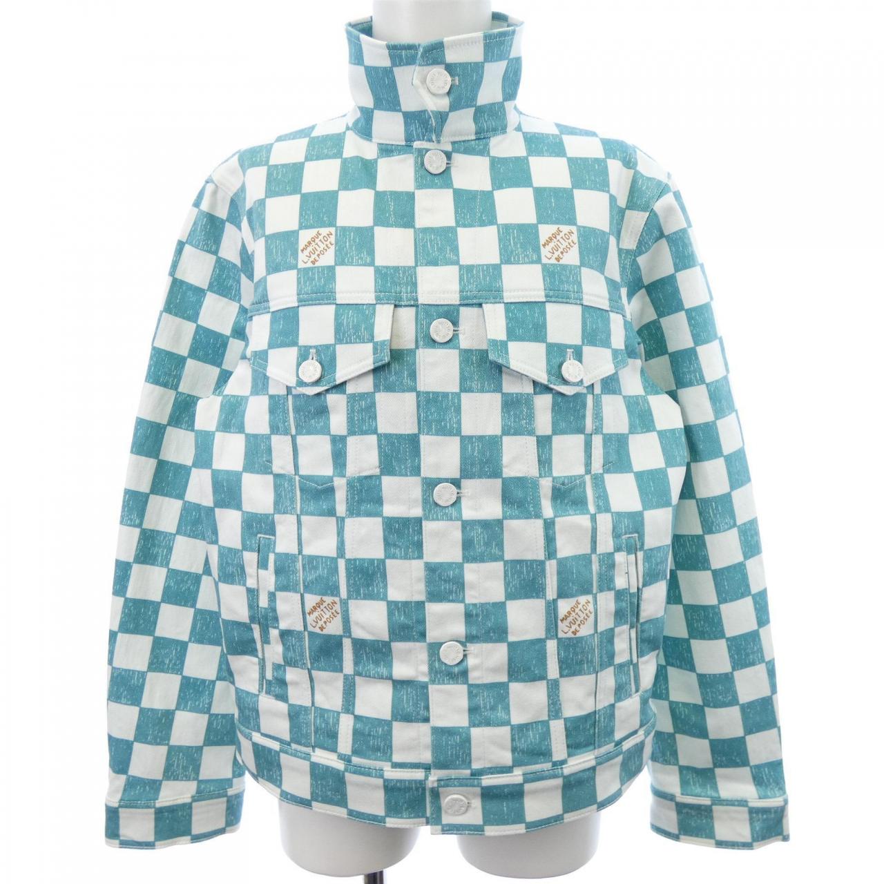 ルイヴィトン LOUIS VUITTON ダミエデニムトラッカージャケット HLA20WIM3 デニムジャケット