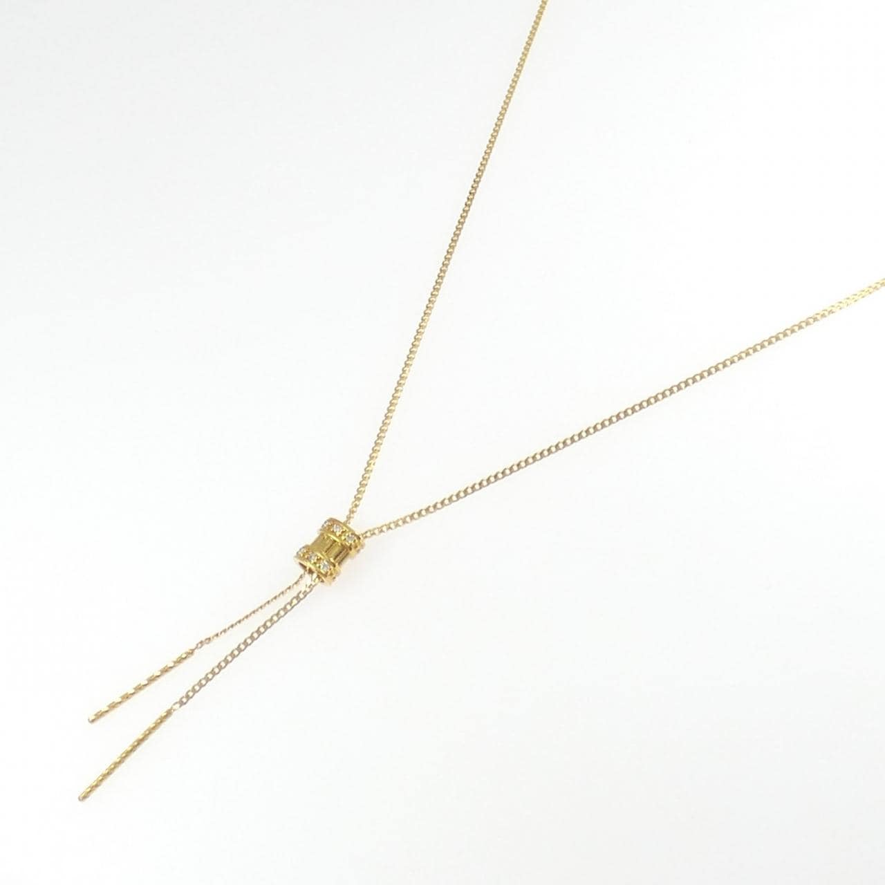 K24YG ダイヤモンド ネックレス 0.03CT