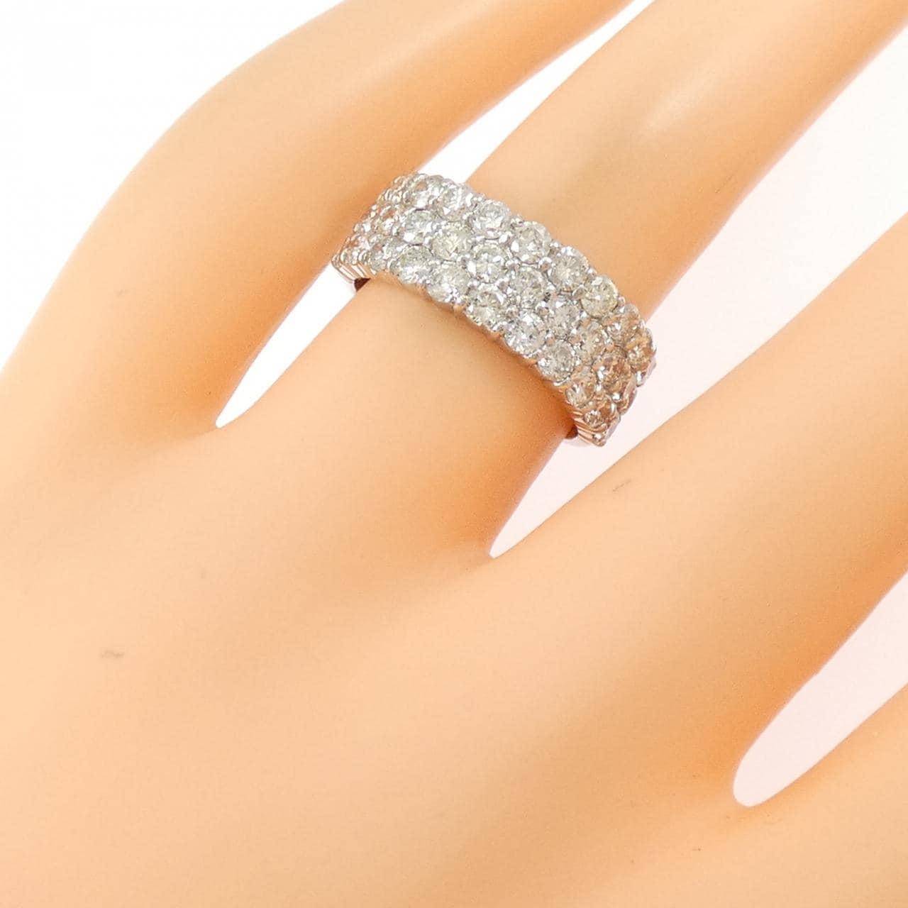 PT900 パヴェ ダイヤモンド リング 2.00CT