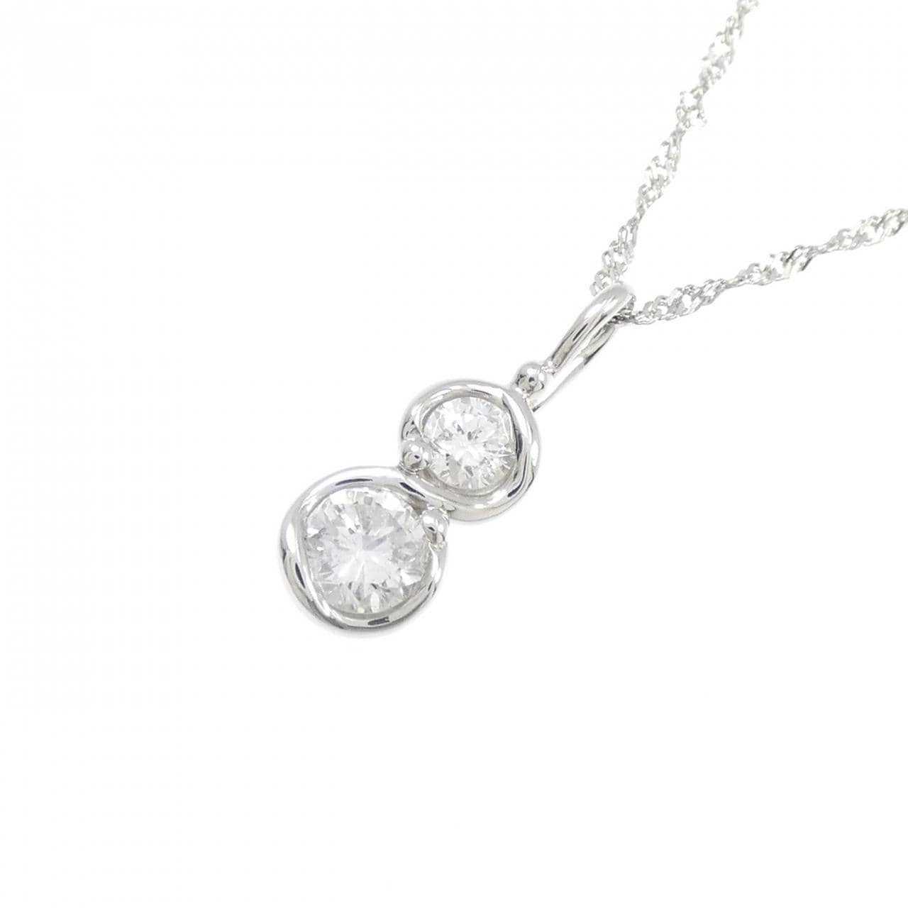 PT900/PT850 ダイヤモンド ネックレス 0.30CT