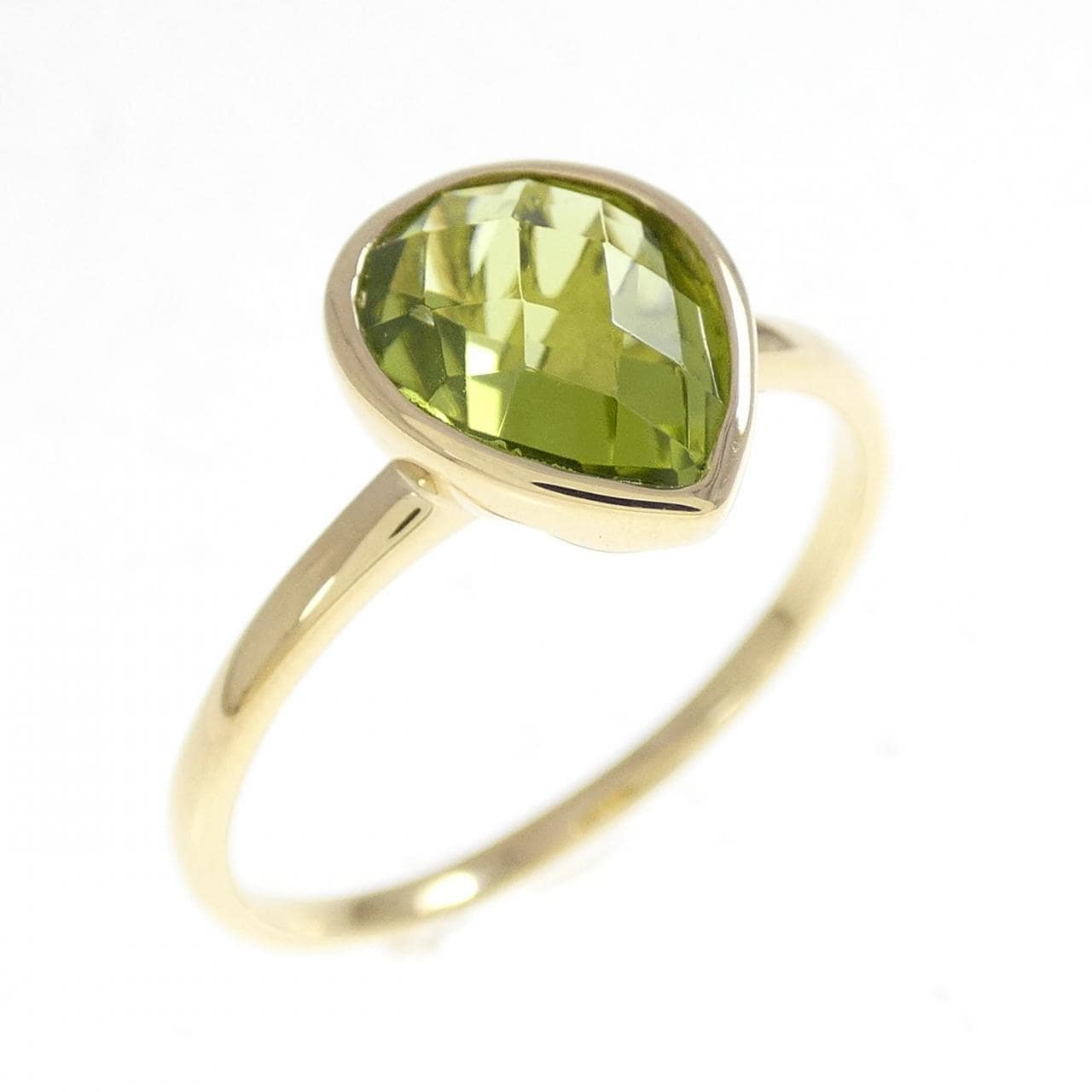 K18YG ペリドット リング