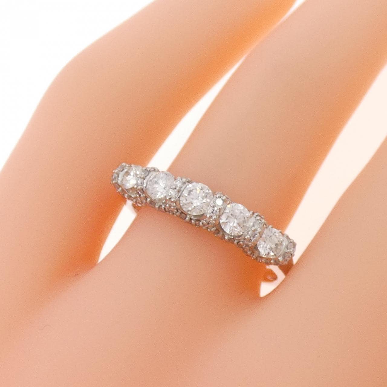 PT950 ダイヤモンド リング 0.70CT