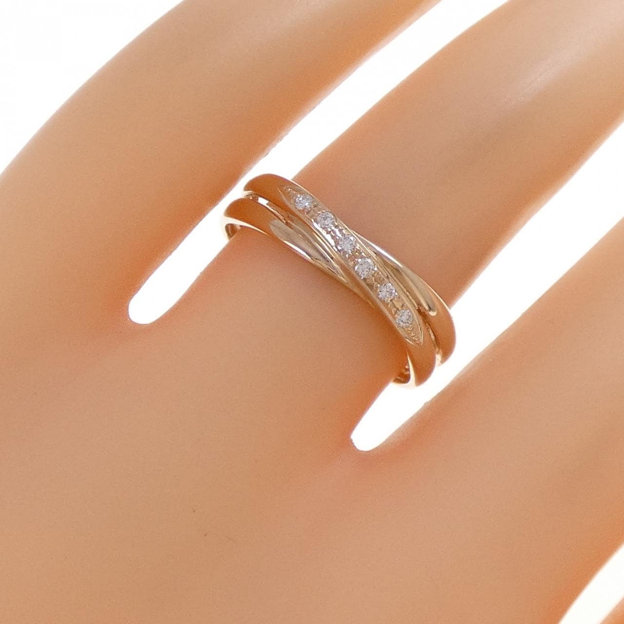 K18PG ダイヤモンド リング 0.05CT