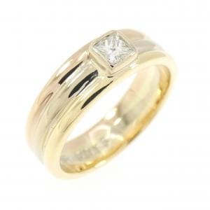 750スリーカラー ダイヤモンド リング 0.15CT