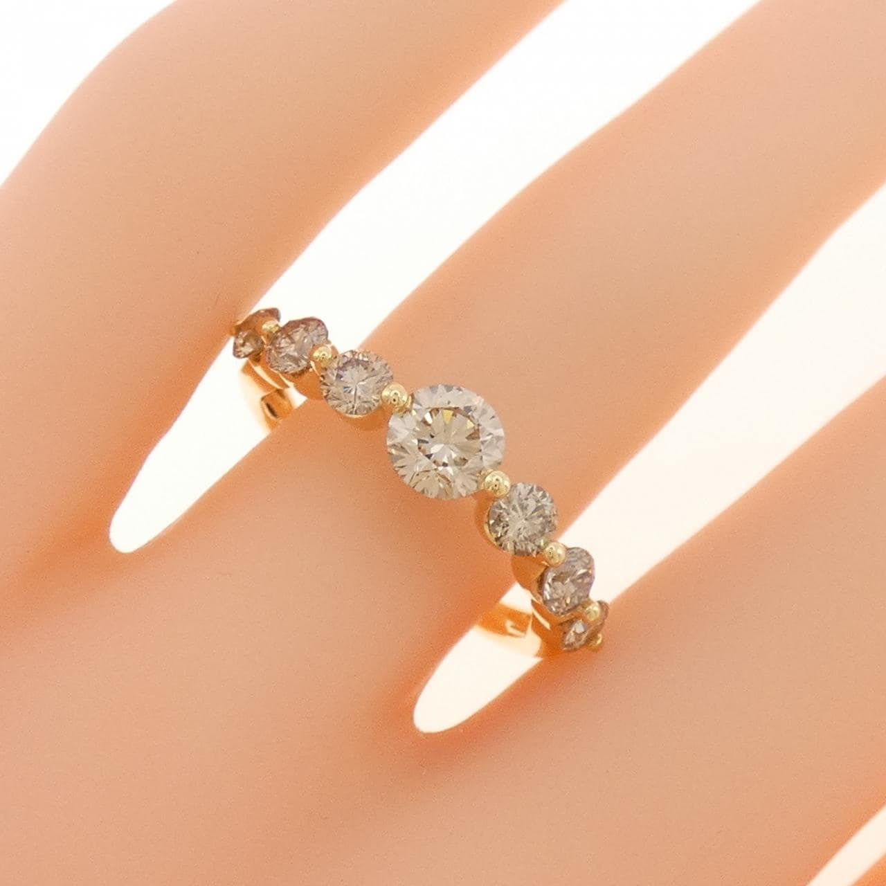 K18YG ダイヤモンド リング 0.70CT