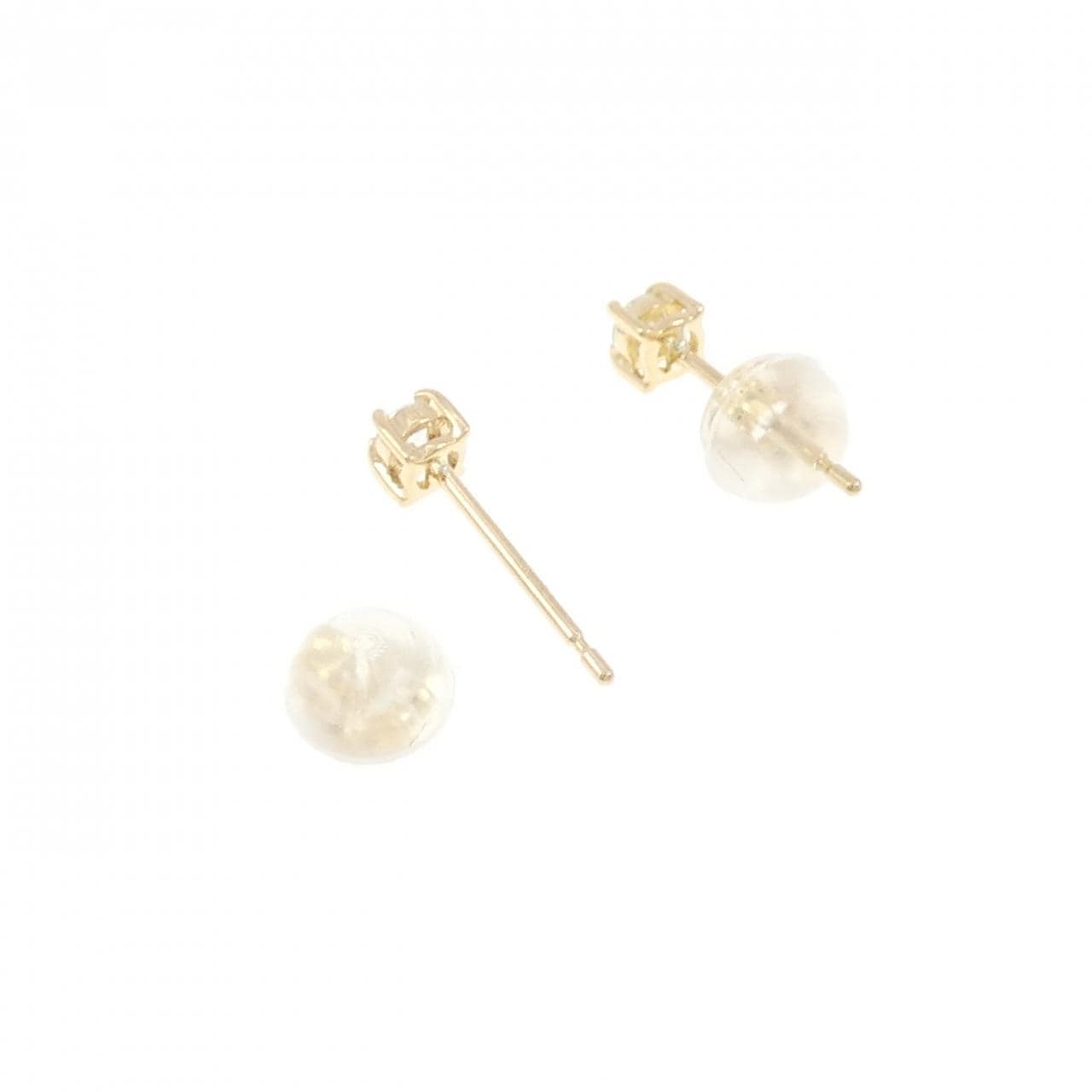 【リメイク】K18YG ダイヤモンド ピアス 0.10CT