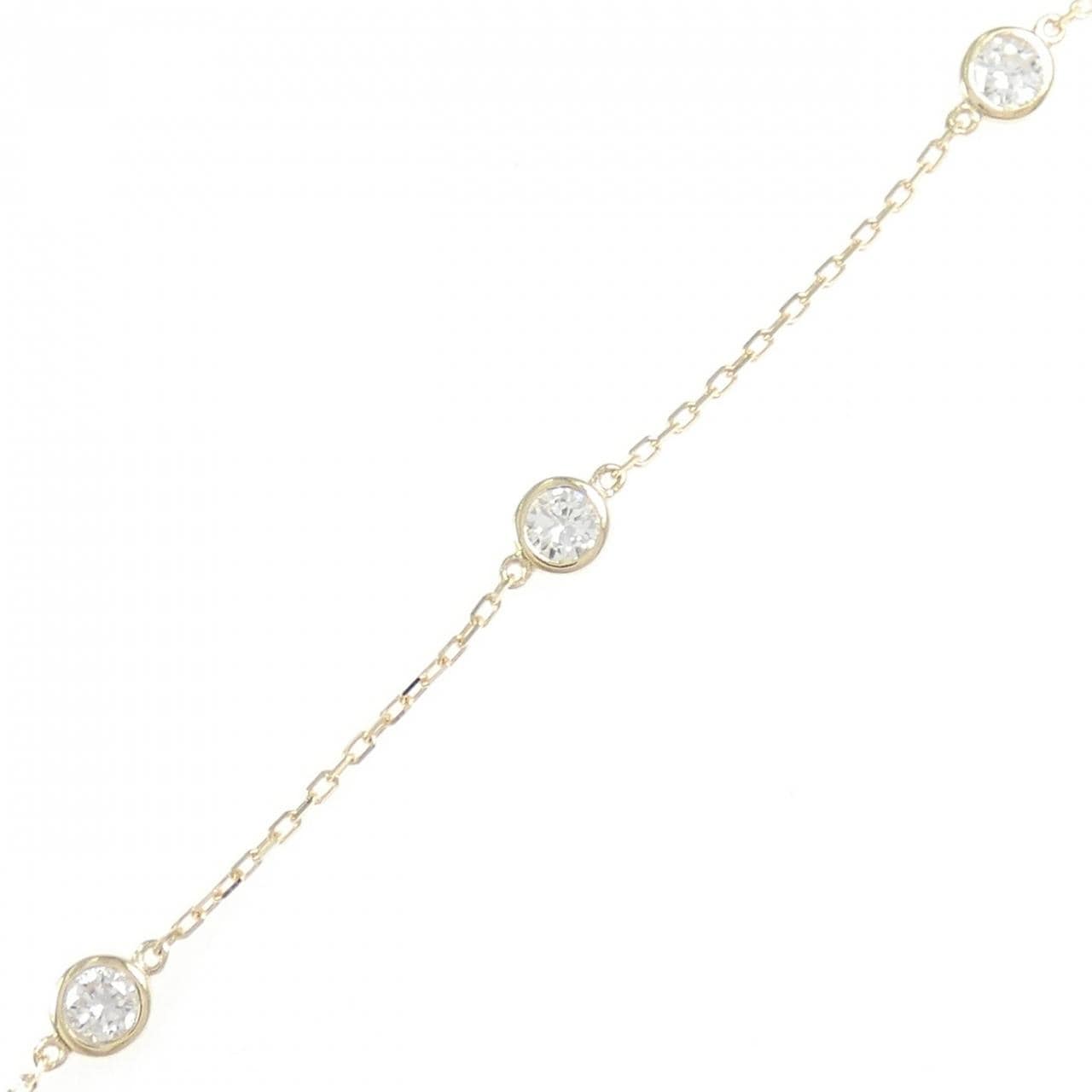 【リメイク】K10YG ダイヤモンド ブレスレット 0.45CT