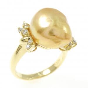 K18YG 白蝶パール リング