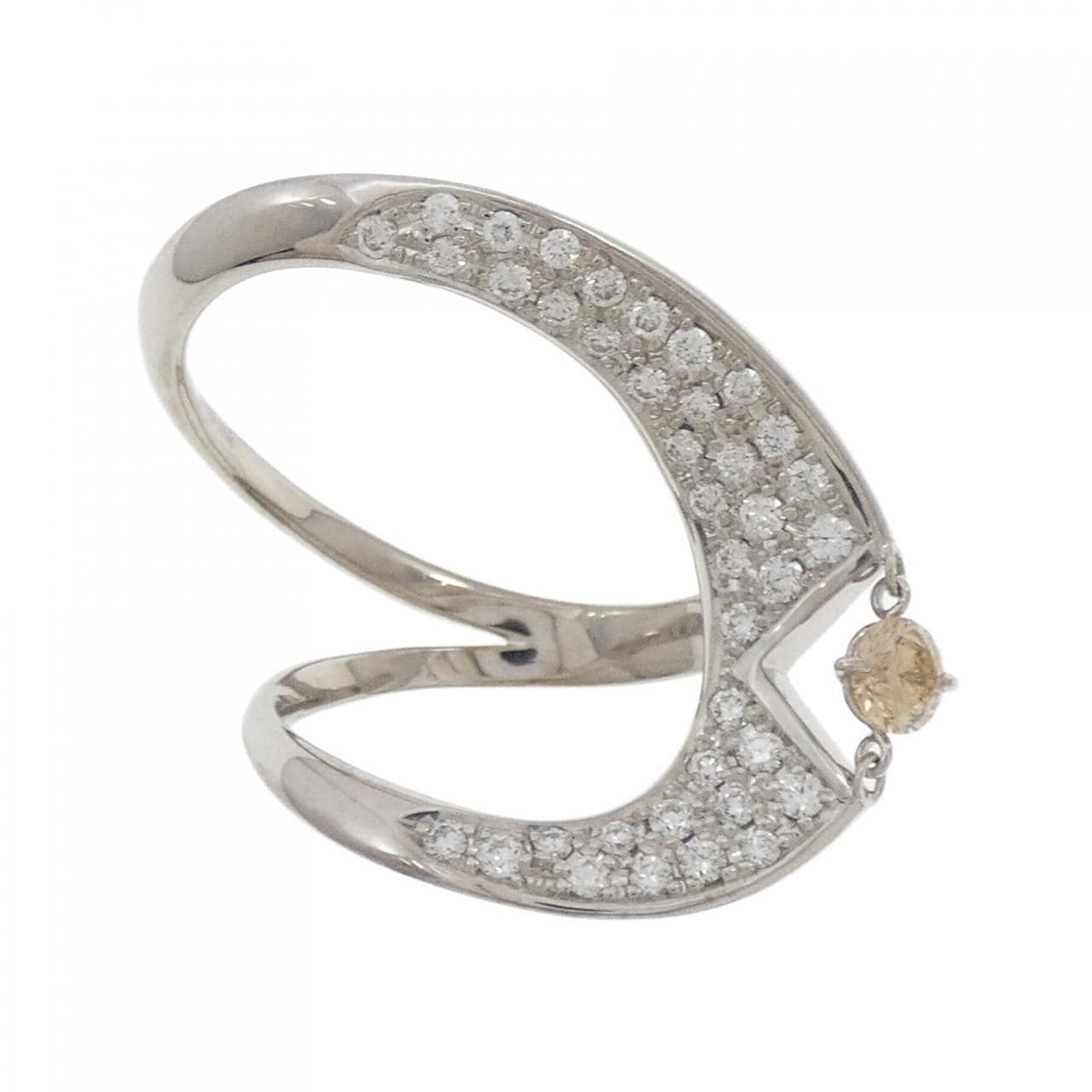 K18WG ダイヤモンド リング 0.35CT