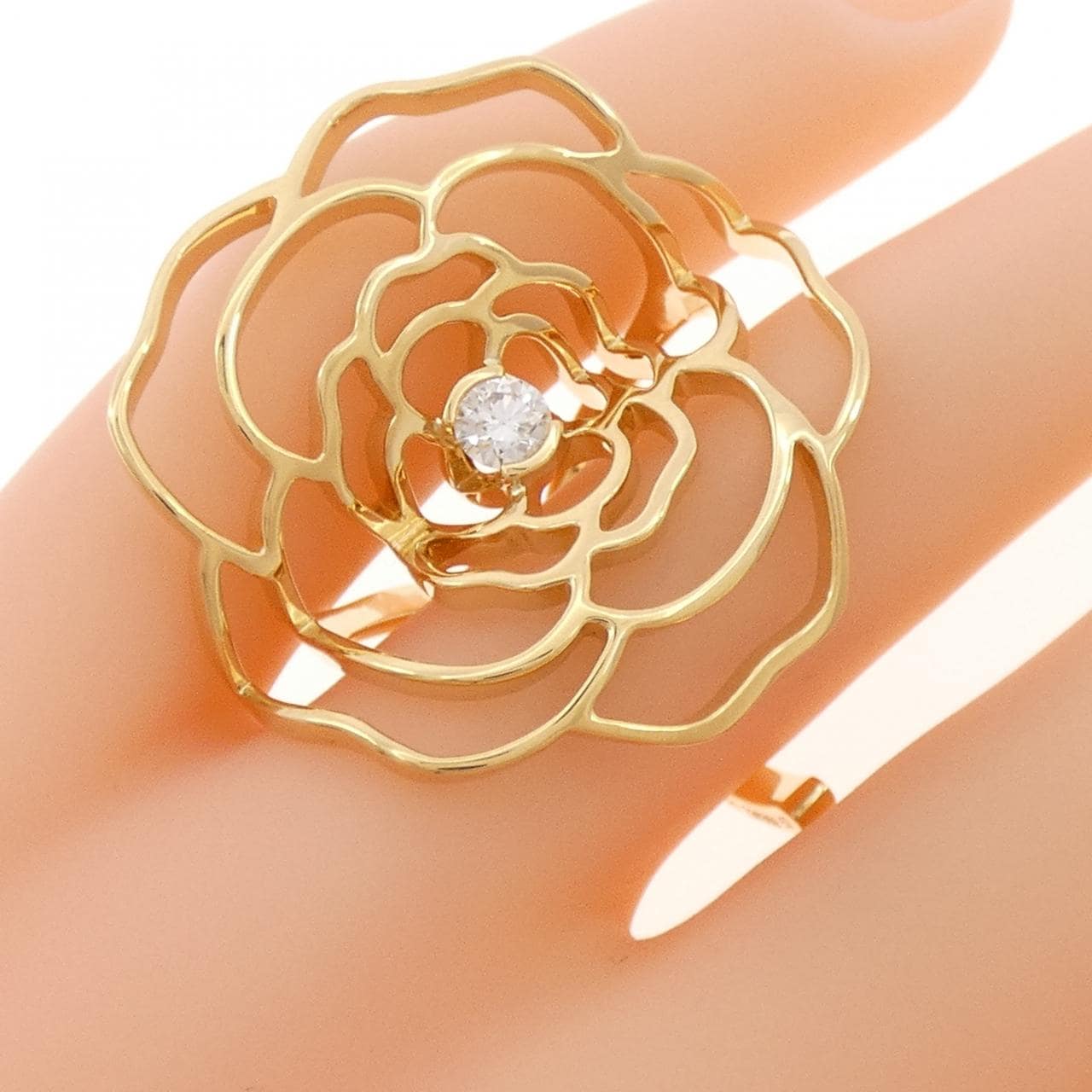 シャネル カメリア リング