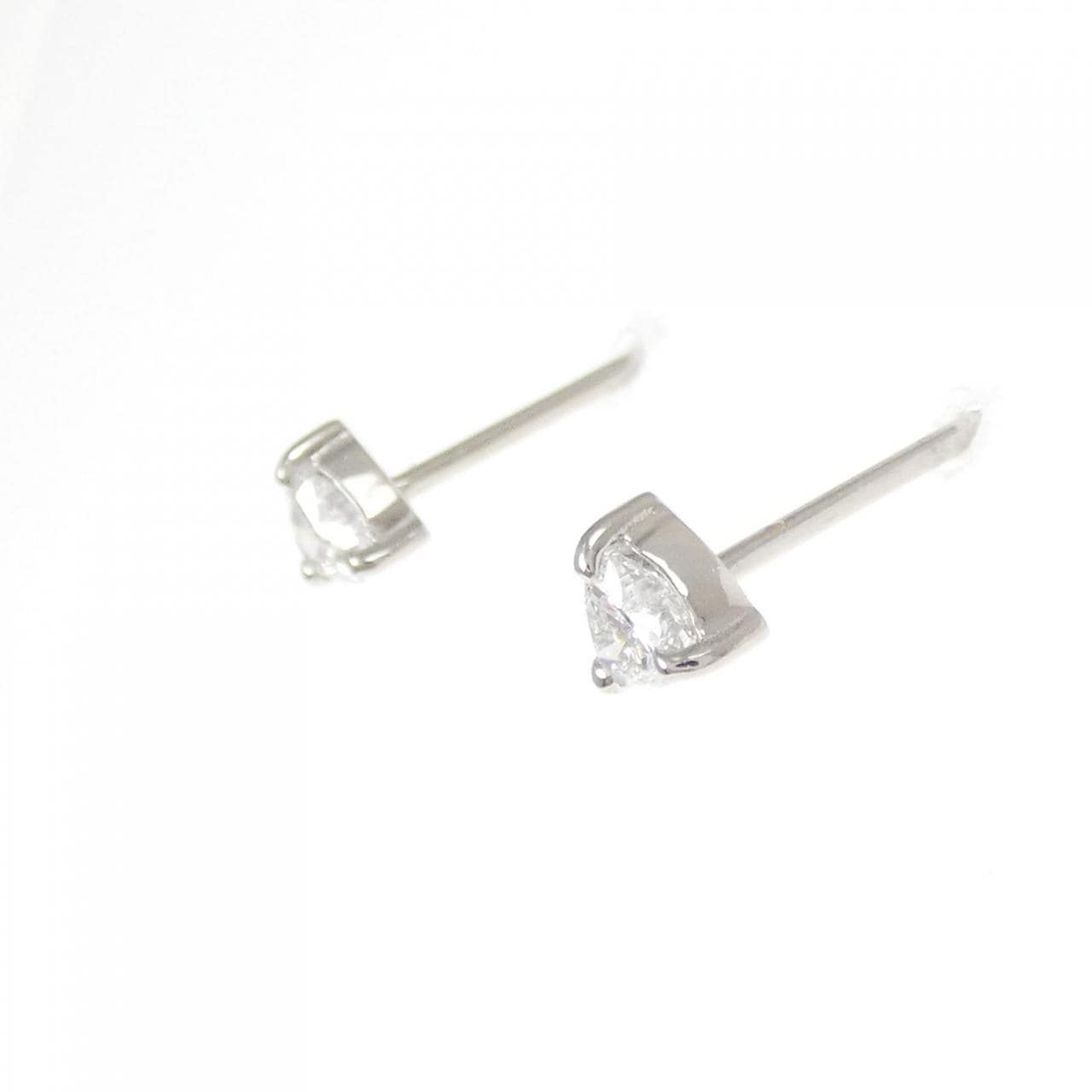 PT900 ハート ダイヤモンド ピアス 0.40CT