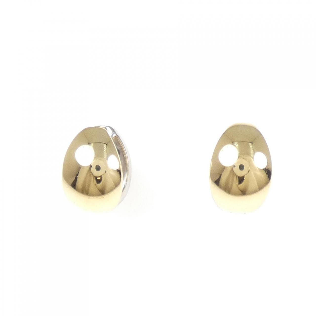 K18YG/K18WG earrings