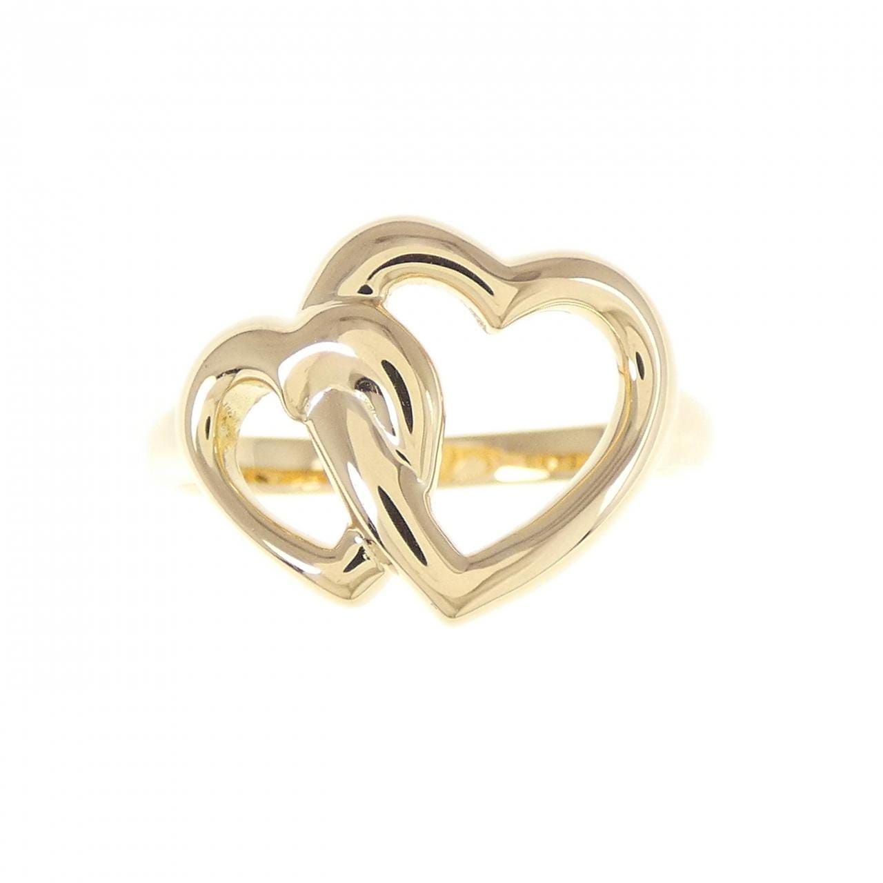 K18YG heart ring