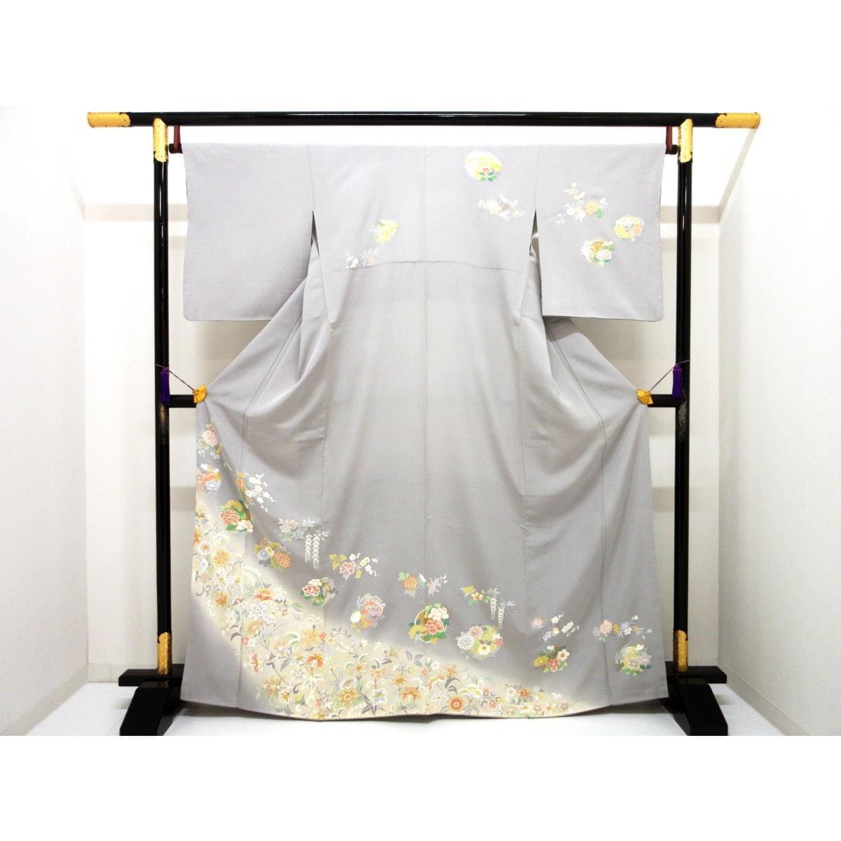 訪問着　友禅金彩加工　ボカシ染