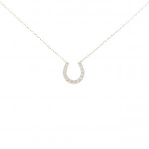 K18YG ホースシュー ダイヤモンド ネックレス 0.30CT