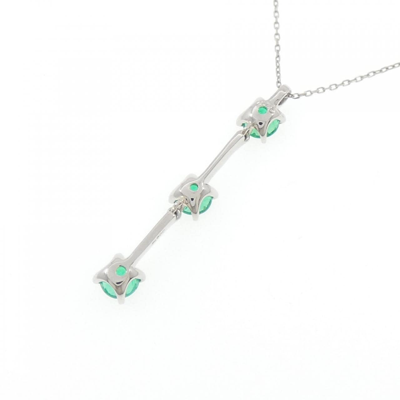 PT900/PT850 エメラルド ネックレス 0.56CT