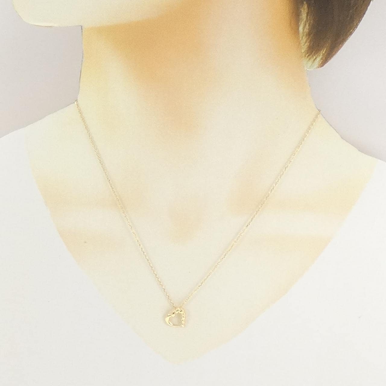 K18YG ハート ネックレス