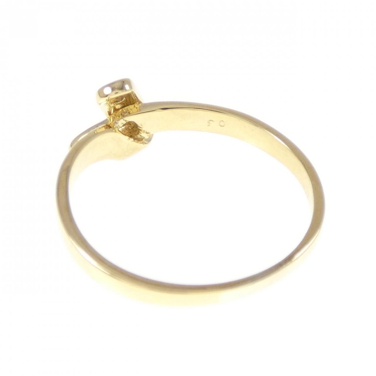 K18YG ダイヤモンド リング 0.03CT