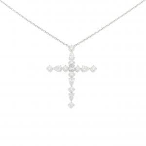 PT900/PT850 クロス ダイヤモンド ネックレス 2.11CT