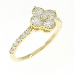 [BRAND NEW] K18YG Diamond Ring 0.360CT F SI1 VG