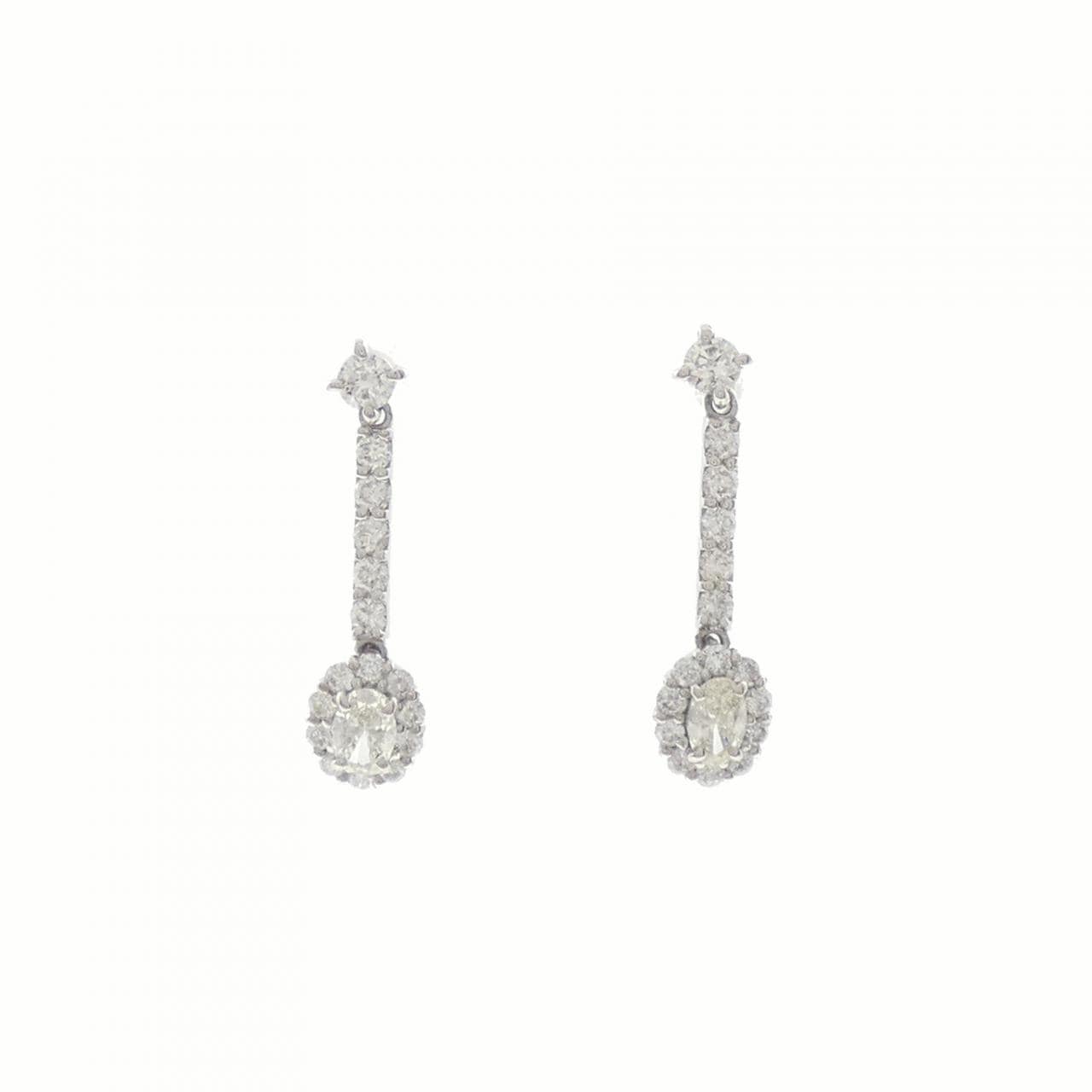[BRAND NEW] PT900 Diamond earrings 0.60CT