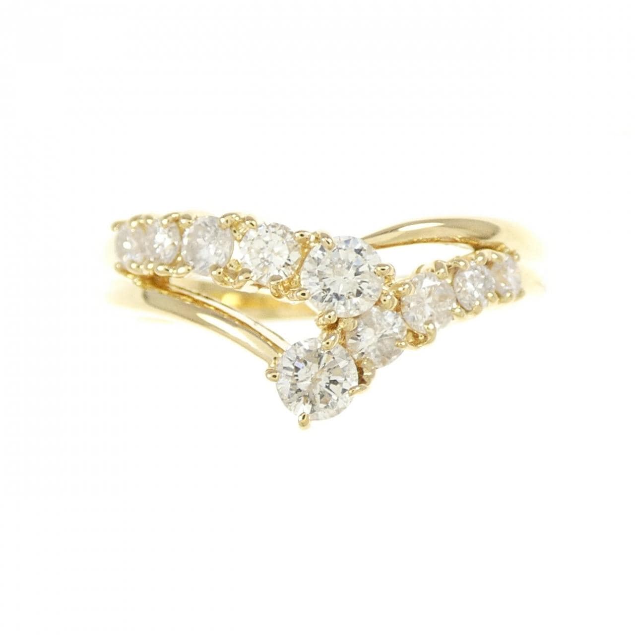 K18YG ダイヤモンド リング 0.50CT