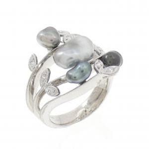 K18WG 淡水パール リング