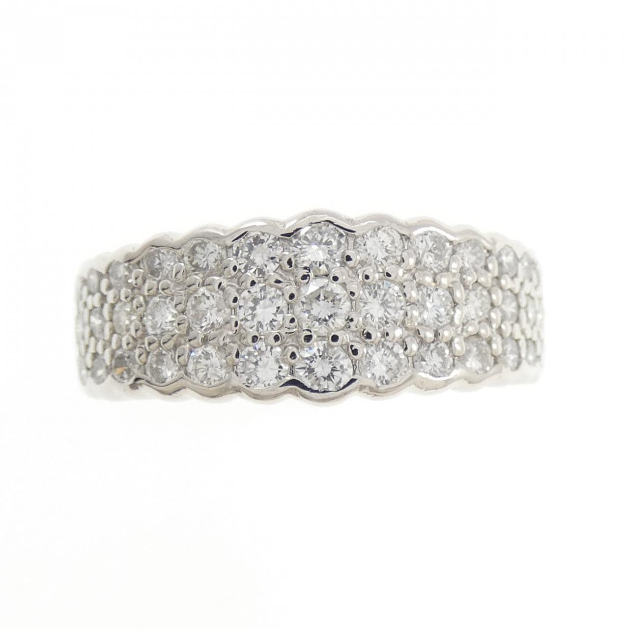 PT900 パヴェ ダイヤモンド リング 1.00CT