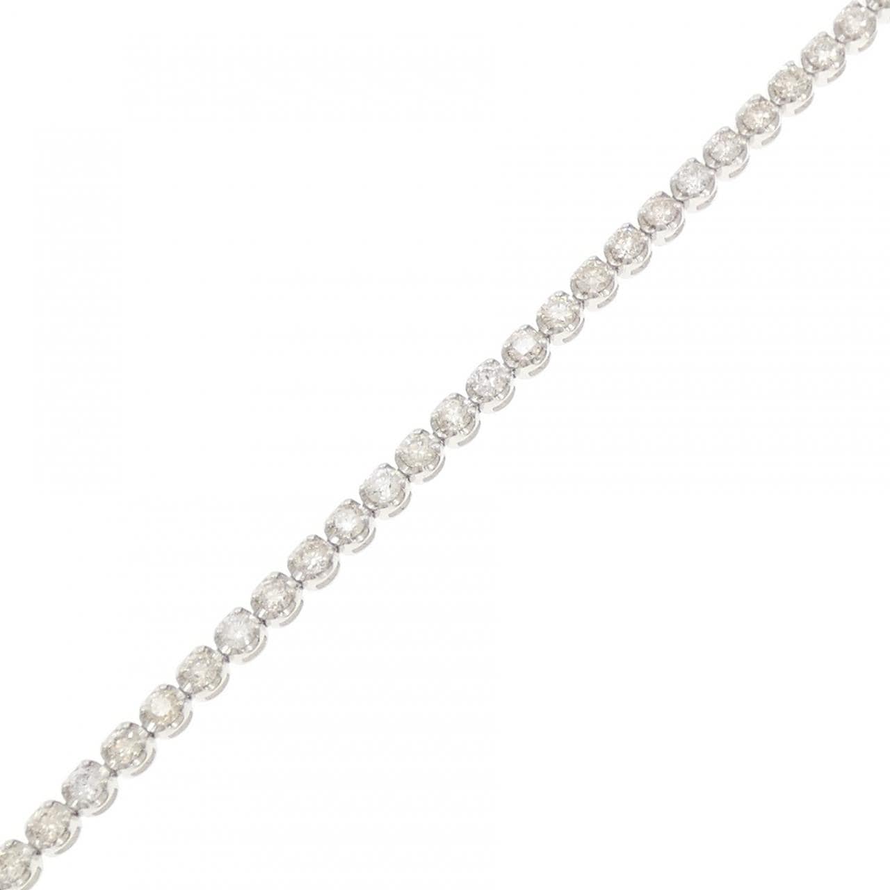 K18WG ダイヤモンド ブレスレット 2.00CT