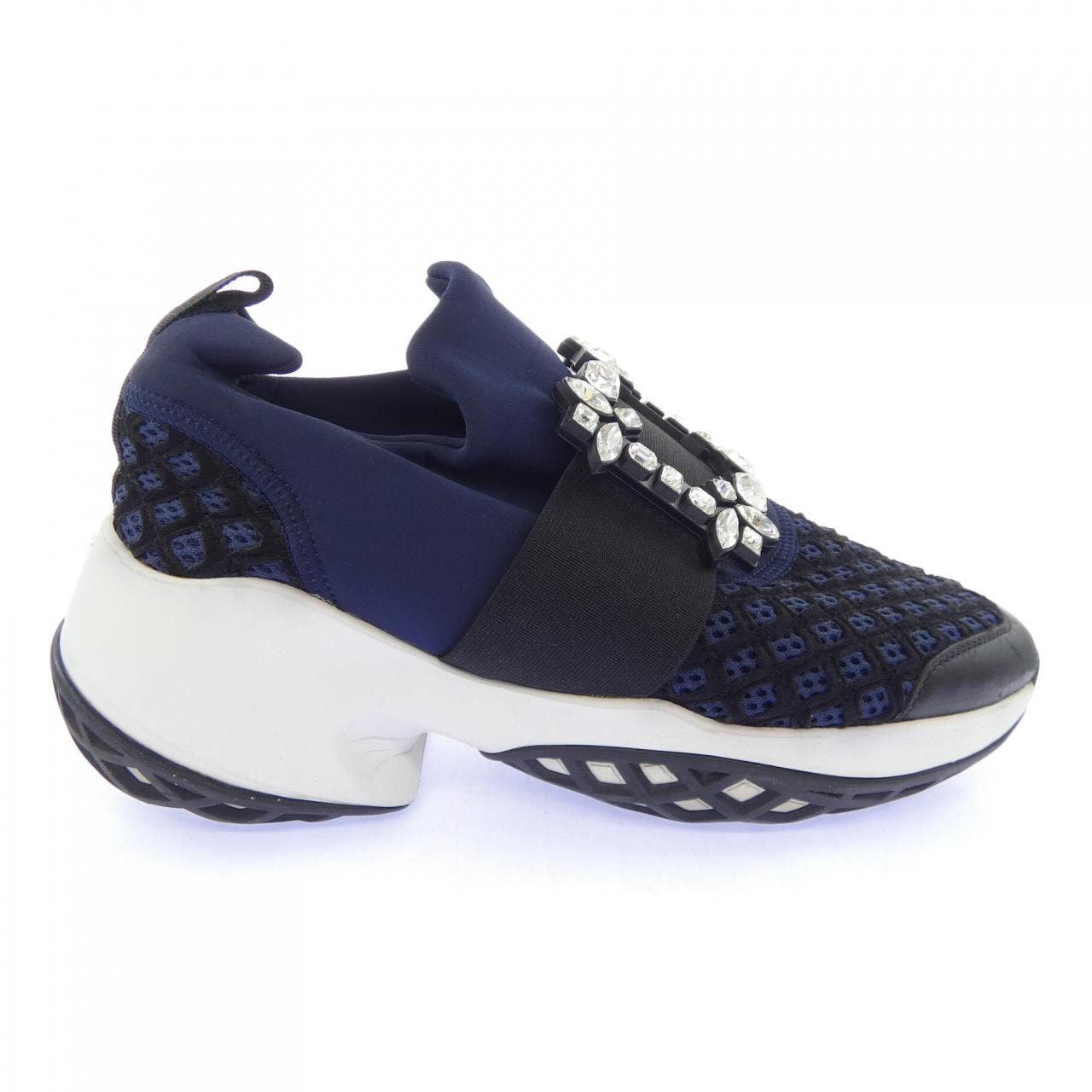ロジェヴィヴィエ ROGER VIVIER ヴィヴ ラン　ストラスバックル スニーカー