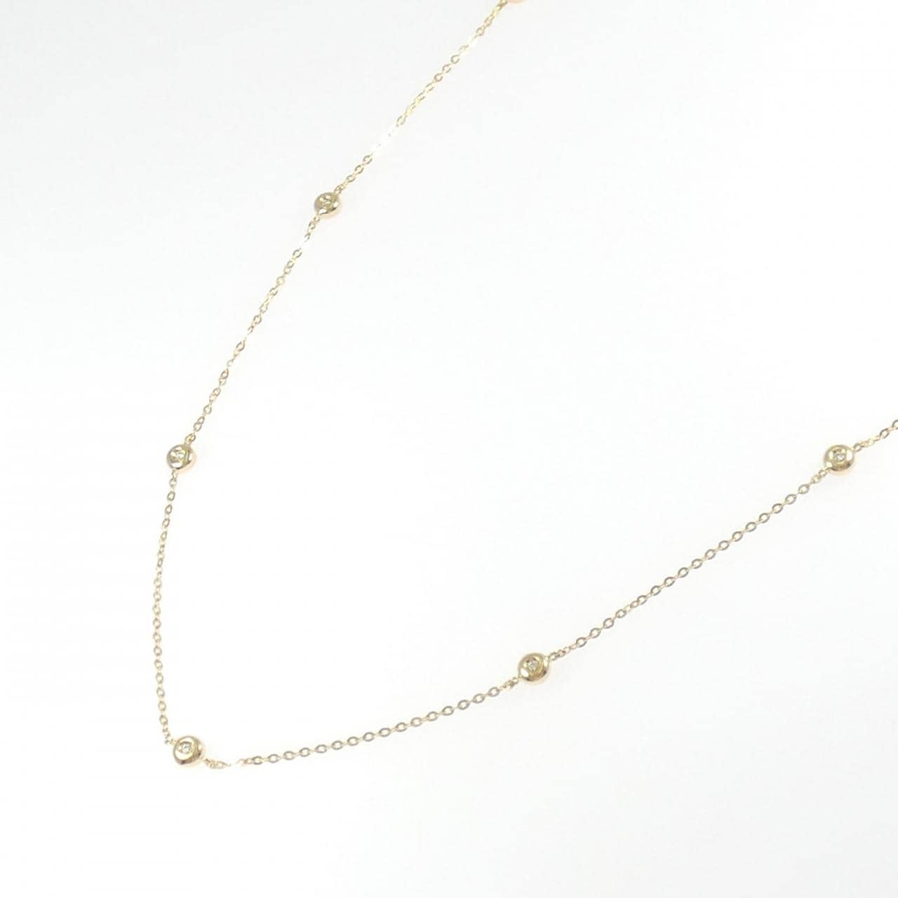 K18YG ダイヤモンド ネックレス 0.20CT