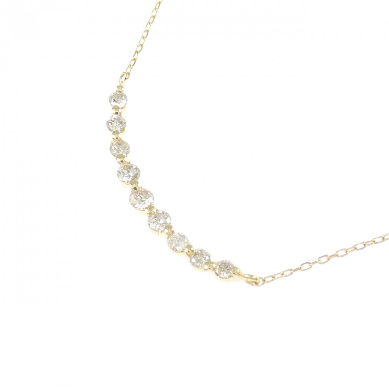 K18YG ダイヤモンド ネックレス 0.20CT