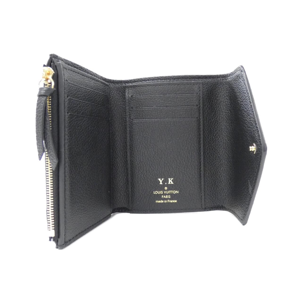 LOUIS VUITTON雙色Monogram Empreinte Portefeuille Victorine M80968 皮夾