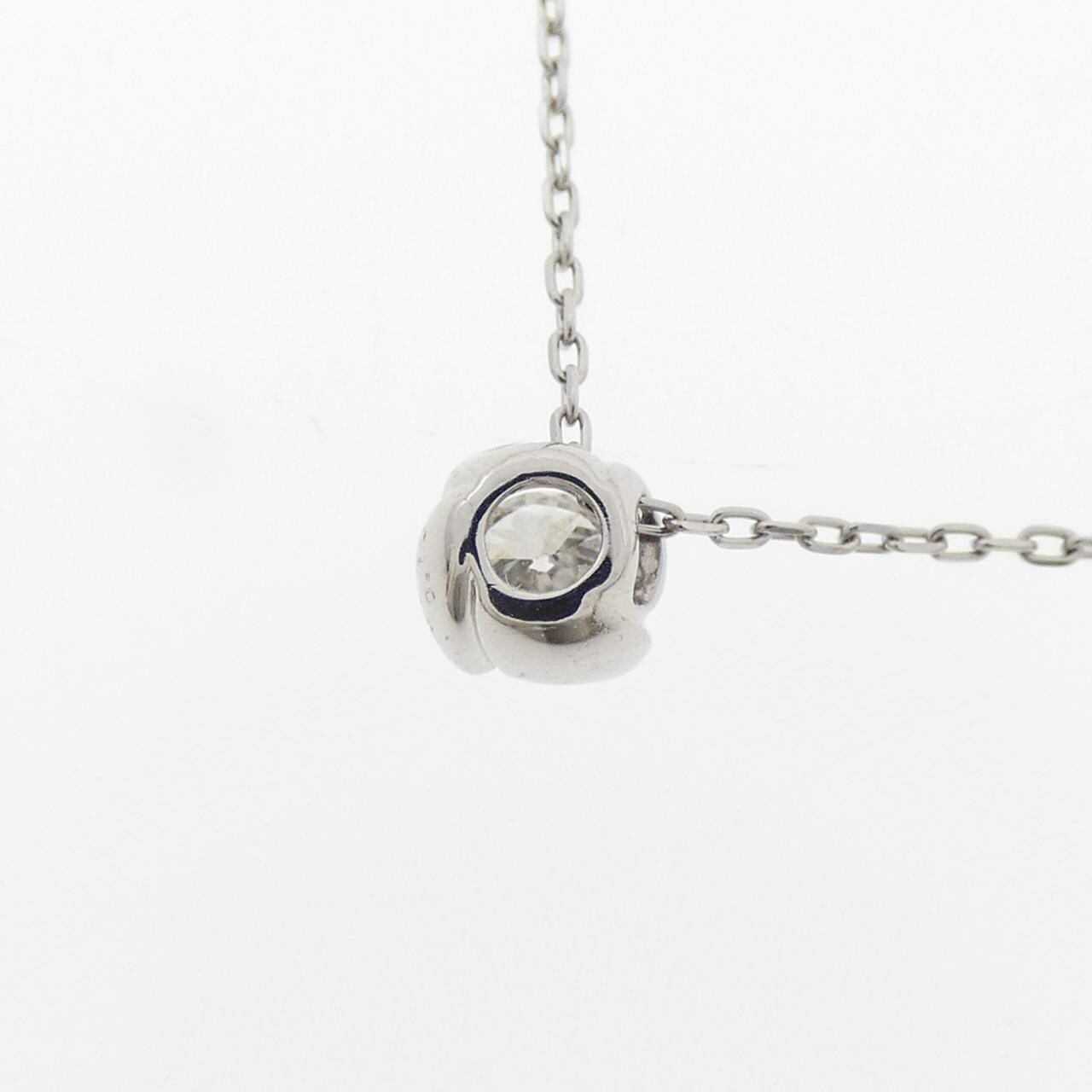 PT900/PT850 ソリティア ダイヤモンド ネックレス 0.10CT