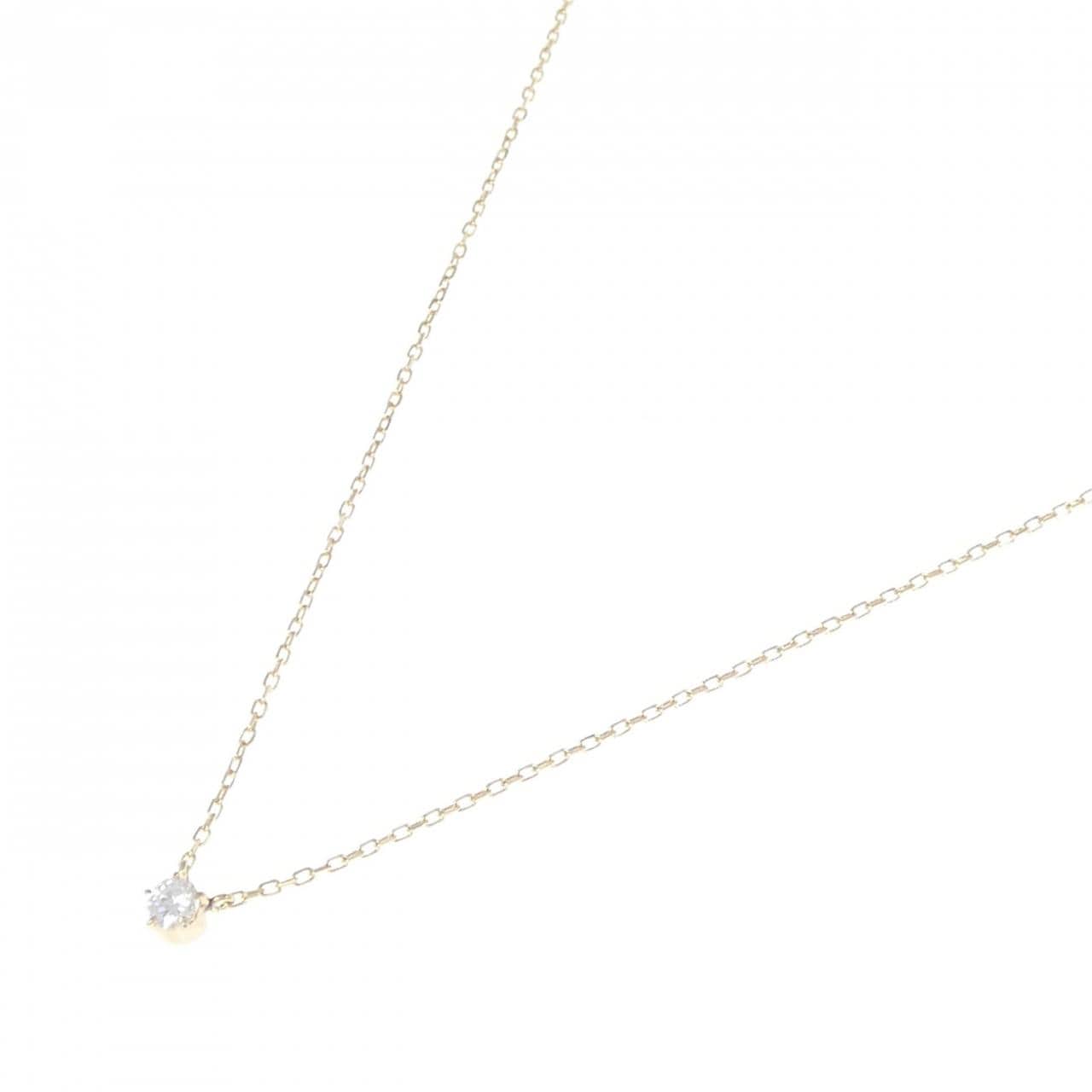 K18YG ダイヤモンド ネックレス 0.14CT