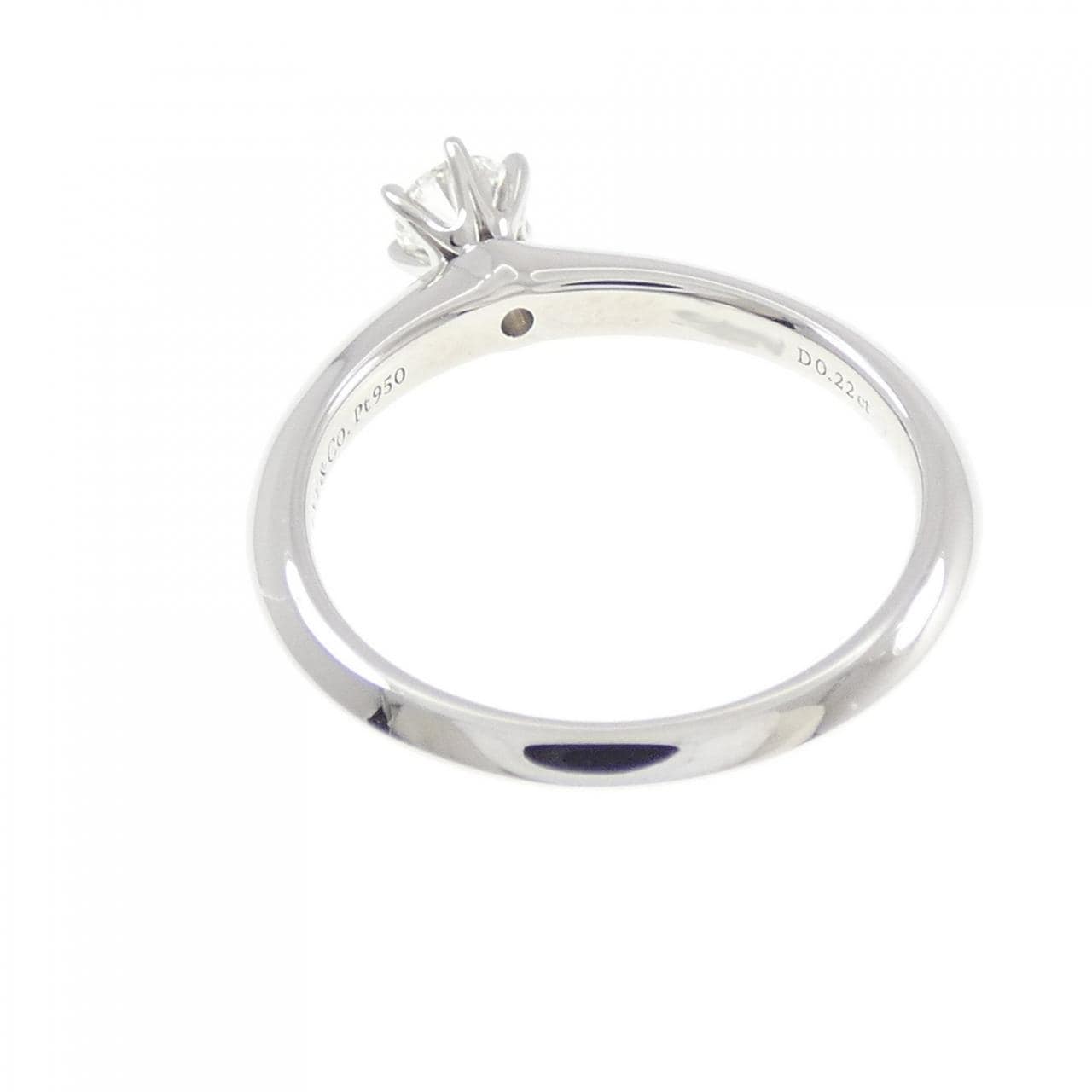 ティファニー クラシックソリティア リング 0.22CT G VS1 3EXT