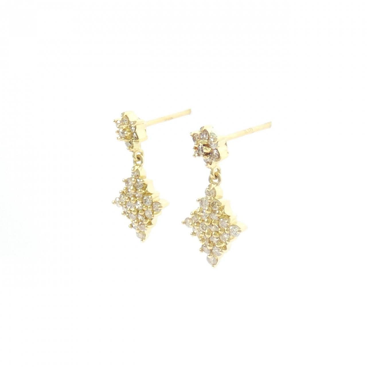 K18YG ダイヤモンド ピアス 0.50CT