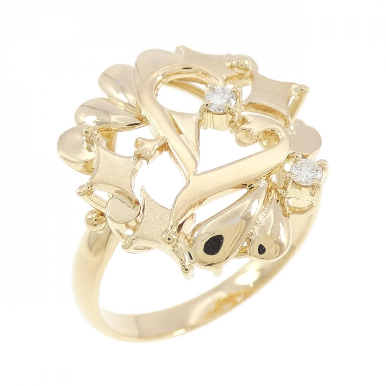 K18YG ダイヤモンド リング