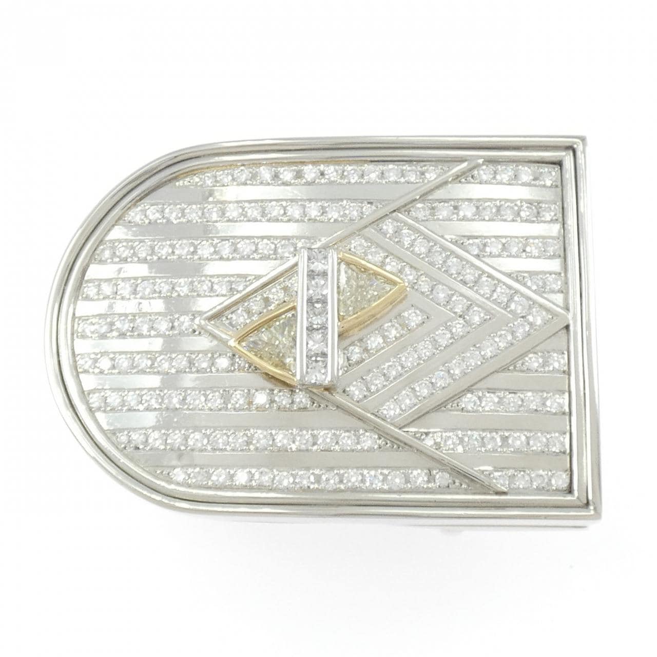 PT900/K18YG ダイヤモンド バックル 1.39CT