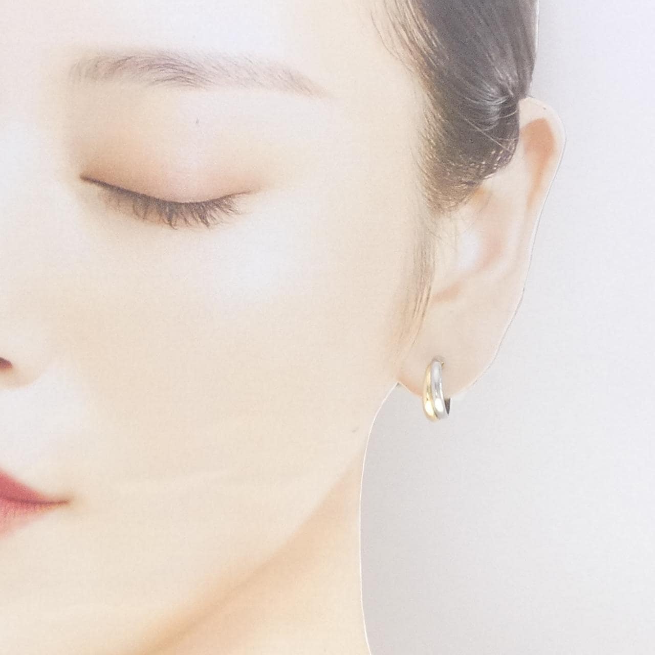 K18YG/PT900 ピアス